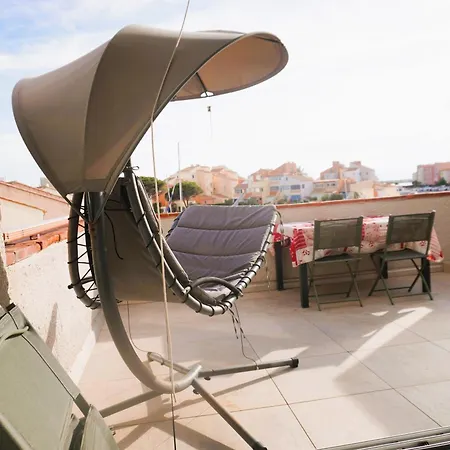 L'oasis Avec Clim 4 Personnes 6 Piscines Terrasse Belle Vue Port דירה *